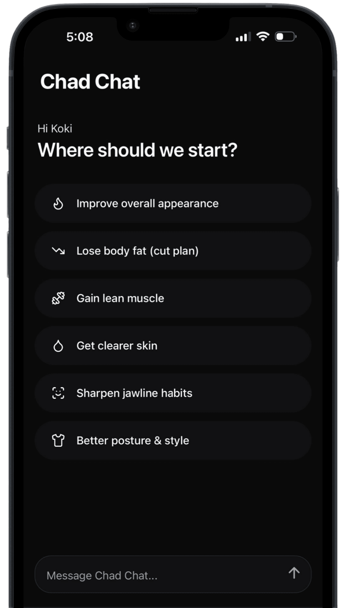 Chad AI Chat Interface